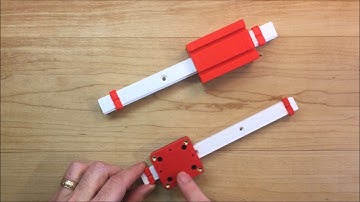 3D Printed Four Row Linear Bearing Rail