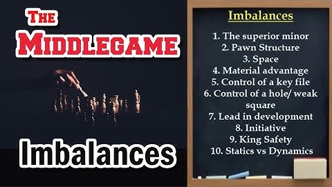 Middlegame - Lesson 1 - Imbalances (Silman