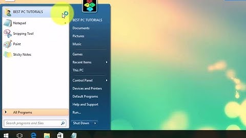 Windows 7 Start Menu in Windows 10