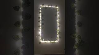 #diy #mirror #diymirrordecor #diymirrordecor #fairylights #easydecoration #roomdecor #easy #crafts