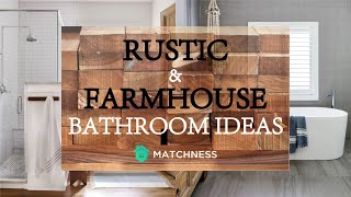 Rustic and Farmhouse Bathroom Ideas with Shower