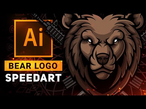 Vector Bear Illustration | Speed Art