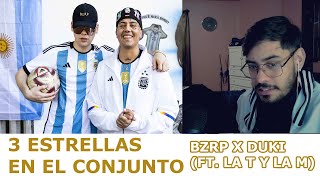 (REACCION) 3 ESTRELLAS EN EL CONJUNTO - BZRP X DUKI FT. LA T Y LA M | ADRIAANMX
