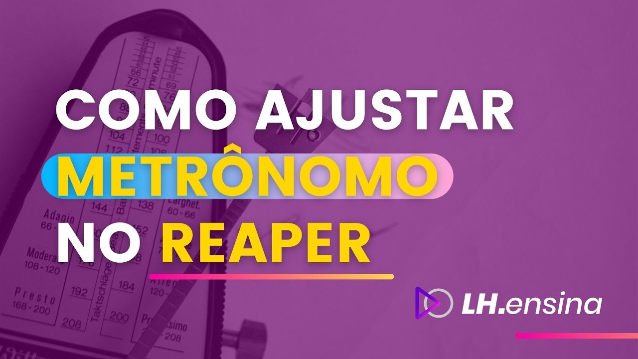 Como ajustar o metrônomo no Reaper