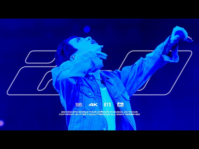4K cam] 260612 BTS WORLD TOUR ARIRANG IN BUSAN 2.0 Jin Focus - YouTube