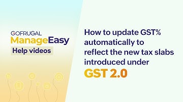 Steps to update GST% automatically to reflect the new tax slabs introduced under GST 2.0 in DE
