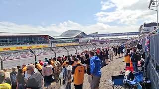 F1 Silverstone 2025. Lap 1. race start. GA+ Abbey