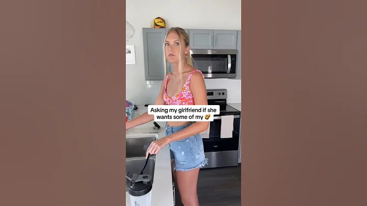 Asking my girlfriend if she wants some of my 🥜