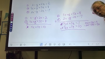 HPC 10.2 System of Equations in 3 Variables