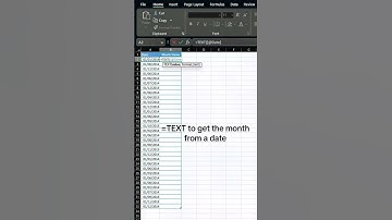 Are you using the TEXT function to get the month from a date?! #excel #exceltips #data #exceltricks