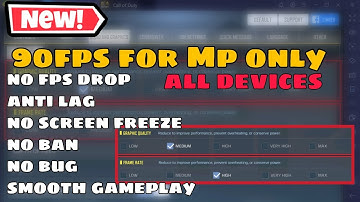 *NEW* Fix Graphics Quality And Frame Rate/Framedrop With 90fps For MP | Codm Season 6