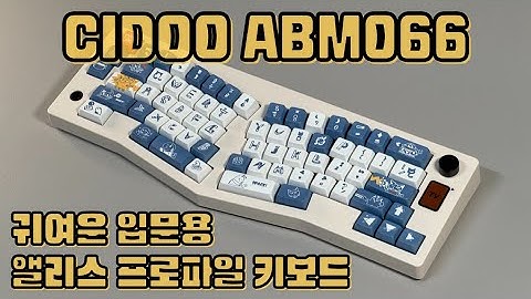 CIDOO ABM066 앨리스 프로파일 키보드 가성비 입문용 귀여운 인체공학 앨리스 프로파일 어고배열 키보드 #cidoo #epomaker