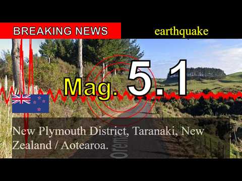 😱🚨Breaking News: M 5.1 Earthquake Strikes New Plymouth District, Taranaki, New Zealand / Aotearoa.!