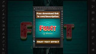 Fruit text effect in photoshop #photoshoptips #photoshoptutorial