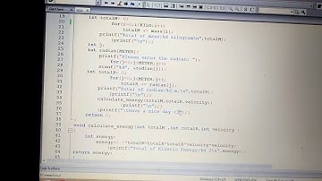Program calculator of Kinetic Energy