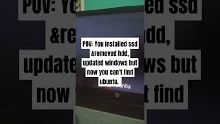 "How to Restore Ubuntu Boot Options After Installing an SSD and Updating Windows" #Tech #ubuntu