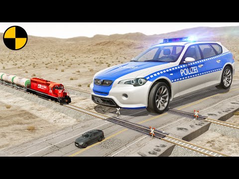 Super Giant Police Car vs Bandit 😱 BeamNG.Drive