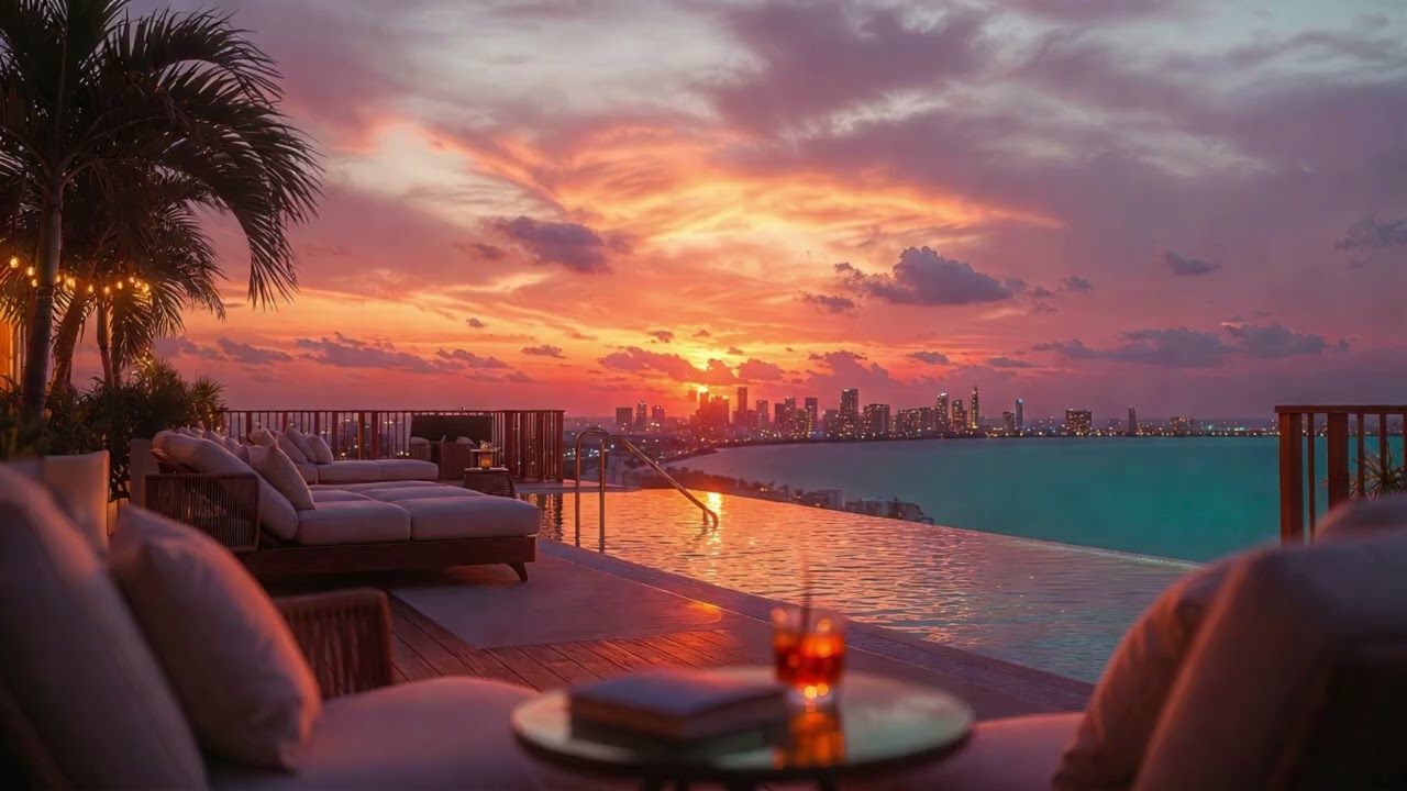 1 Hour 8 Minutes Chillout Sunset for Enjoying the Evening | Warm Balearic Terrace Mix 🌅