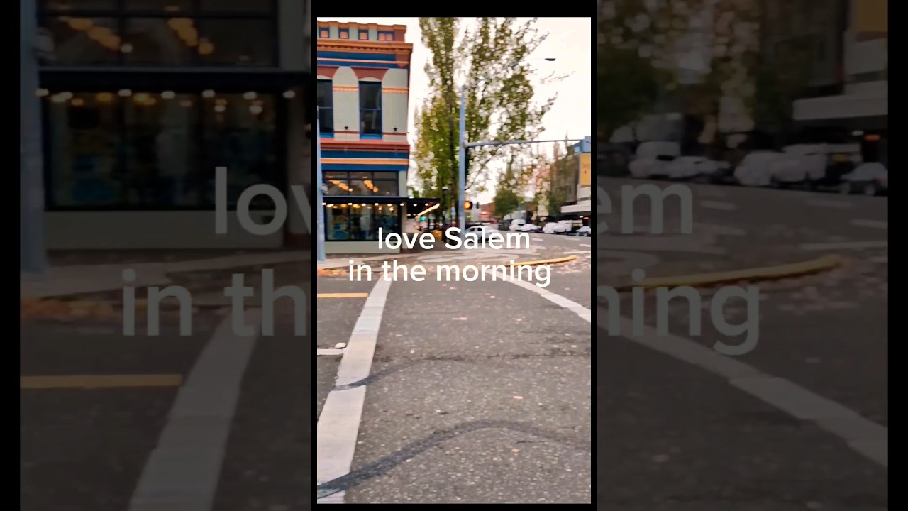 LOVE Salem downtown in the morning! leaves falling & city is buzzing!.  