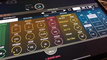 BLEASS Alpha Synth - Let’s Explore The Sound Packs - Demo for the iPad