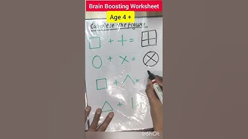improve cognitive skills/Brain Boosting Worksheet/age 4+/visual perception