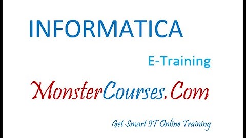 Informatica Online Training| Informatica video tutorial| Informatica 9 Training