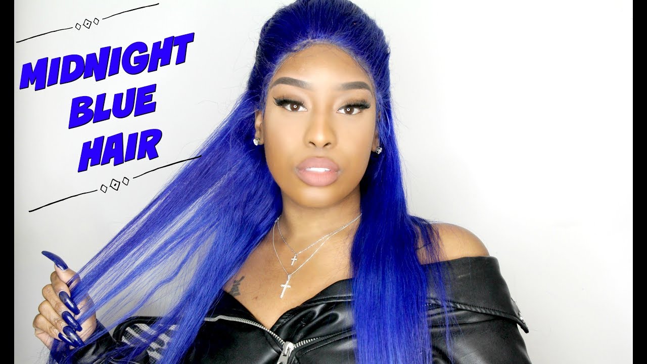 🌈COLORWEEK: SLAYING MIDNIGHT BLUE TEASED HAIR! FT. SAMSBEAUTY.COM (2017)
