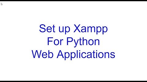 Run Python Programs as Web Applications locally on your Machine with Xampp - No Frameworks | Kovolff