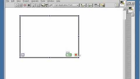 LabVIEW Tips: Place a while-loop structure with front-panel 