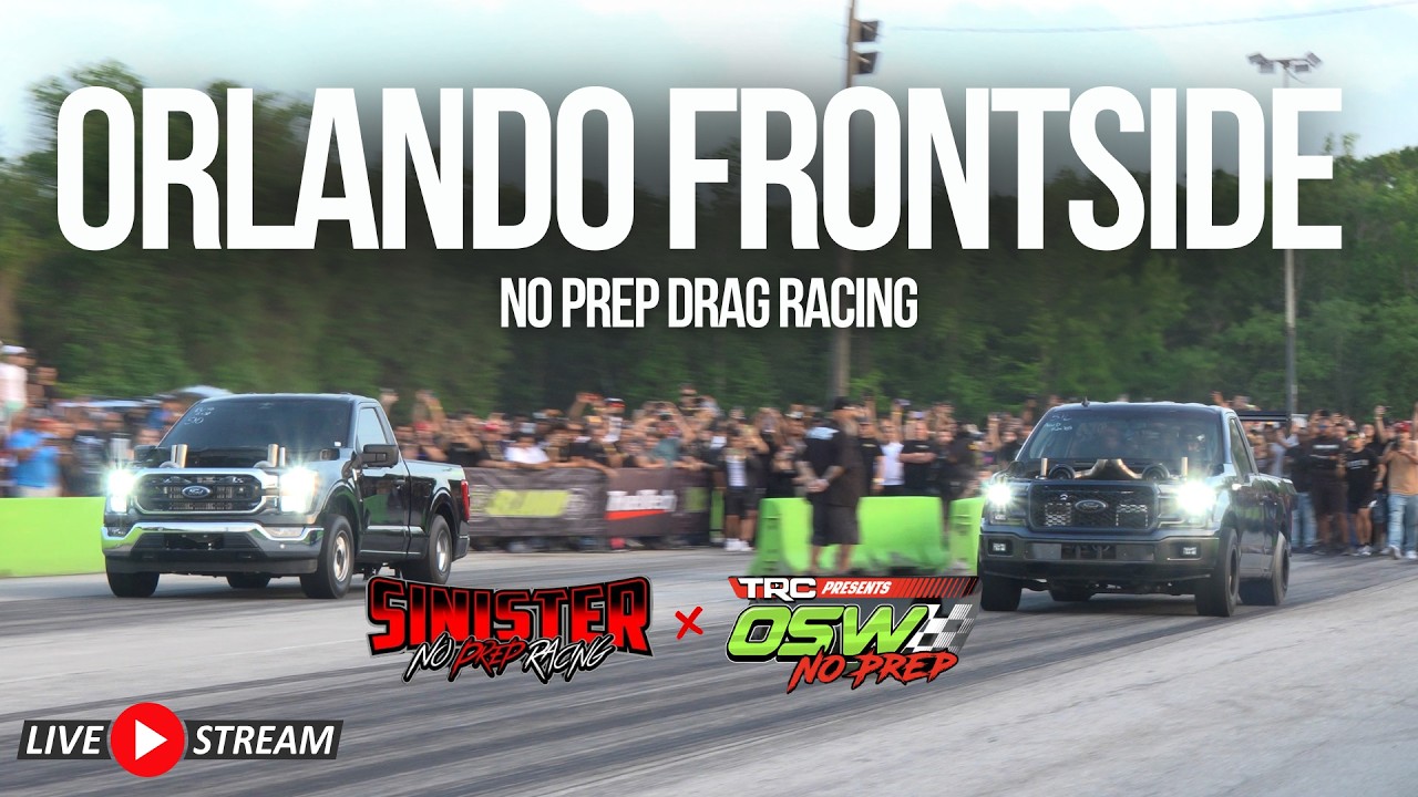🔴 LIVE- Orlando No Prep Drag Racing- 100+ Cars | Sinister Performance x ...