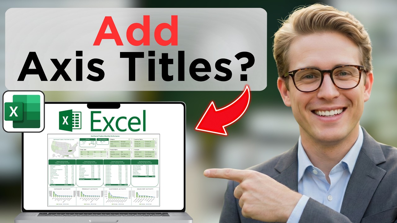 How to Add Axis Titles in Excel (Easy Guide) - YouTube
