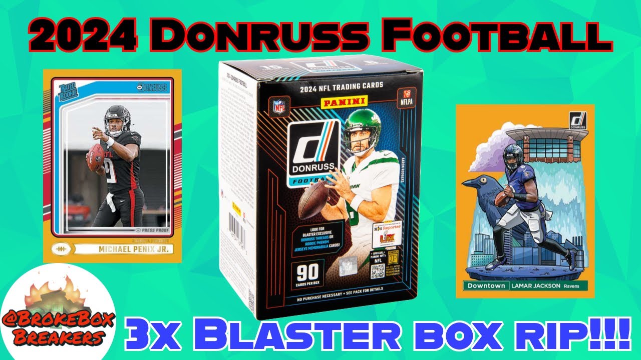 WE'RE BACK!! 🫣🔥 2024 Panini Donruss Football 🏈 Blaster Box - review - 3 Boxes!!
