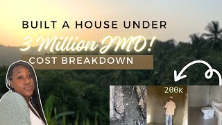 Building Cost Breakdown In Jamaica Under 3 Million Jmd Less Than 20K Usd