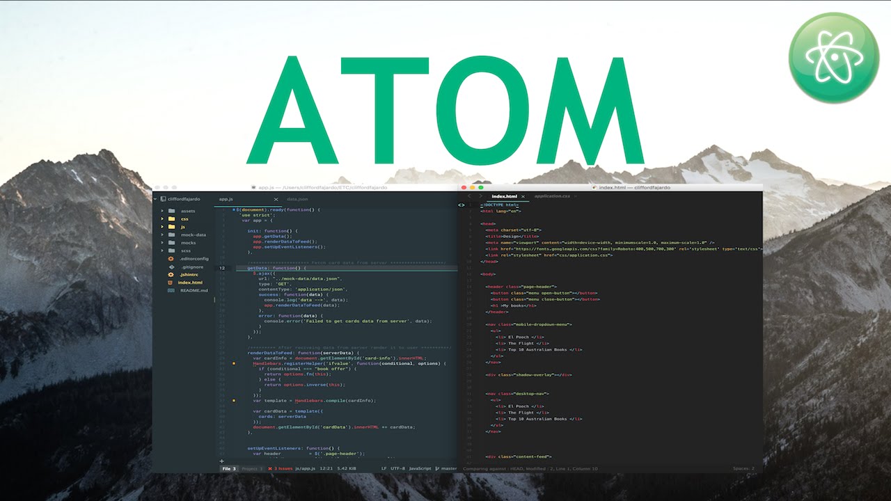 atom vs. editra less resources