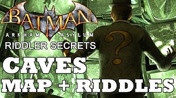 Batman: Arkham Asylum: The Caves Secret Map and Riddles