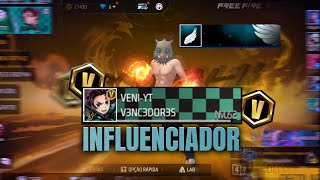 FINALMENTE!! EU SOU INFLUENCIADOR DO FREE FIRE ✅❤