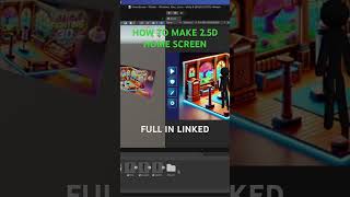 Full MAKE 2.5D HOME SCREEN IN UNITY3D #shorts #unity Update