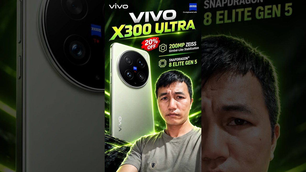 vivo X300 Ultra 5G (Victory Green, 16GB RAM, 512GB Storage) - YouTube