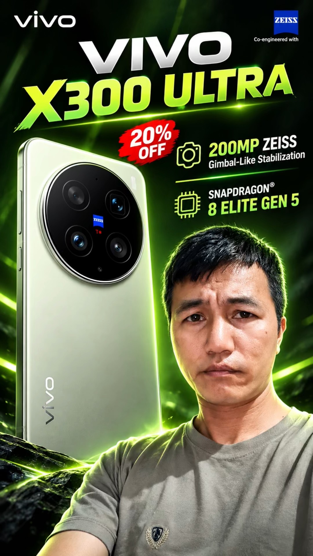 vivo X300 Ultra 5G (Victory Green, 16GB RAM, 512GB Storage) - YouTube