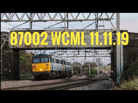 Norton Bridge (Heamies) WCML incl. 87002! Trains in November late sun ...
