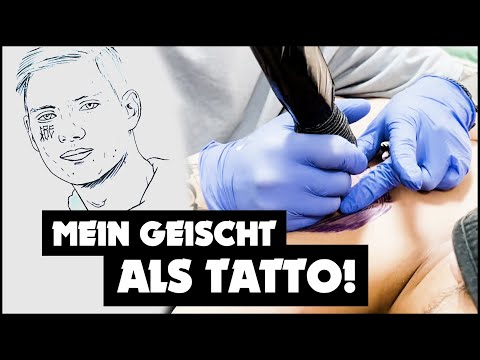 ABONNENT lässt sich MEIN GESICHT als TATTO stechen!
