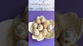 DIY Decoupage & Gold Leaf 🐰🐣🌸 The cutest Easter eggs you’ll see today 😍✨ #diy #craft #easteregg Net Worth