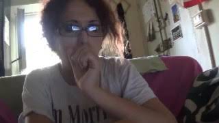 Sick Girl With Bad Cold And Runny Nose Coughs