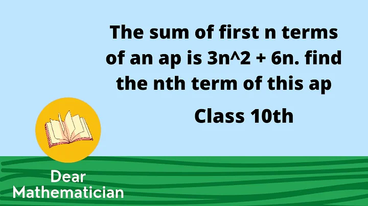 The sum of first n terms of an ap is 3n^2 + 6n. find the nth term of this ap