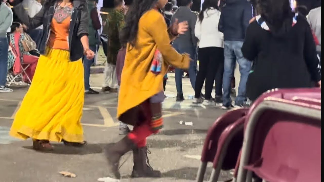 Gopal Baghel Family participating in Gujarati Garba dance_Dashahra_4 October 2022_Brampton Canada 