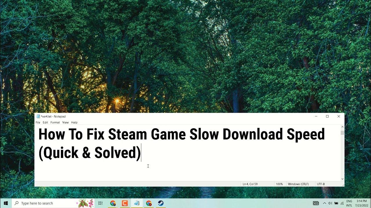 How To Fix Steam Game Slow Download Speed Quick and Solved YouTube