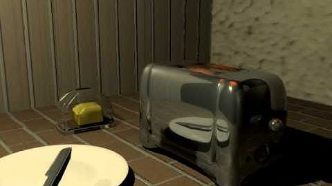 Toaster Animation in Blender