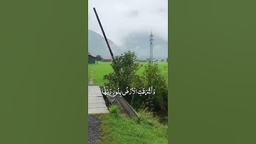 (واشرقت الارض بنور ربها...) تلاوة عمر الدريوز