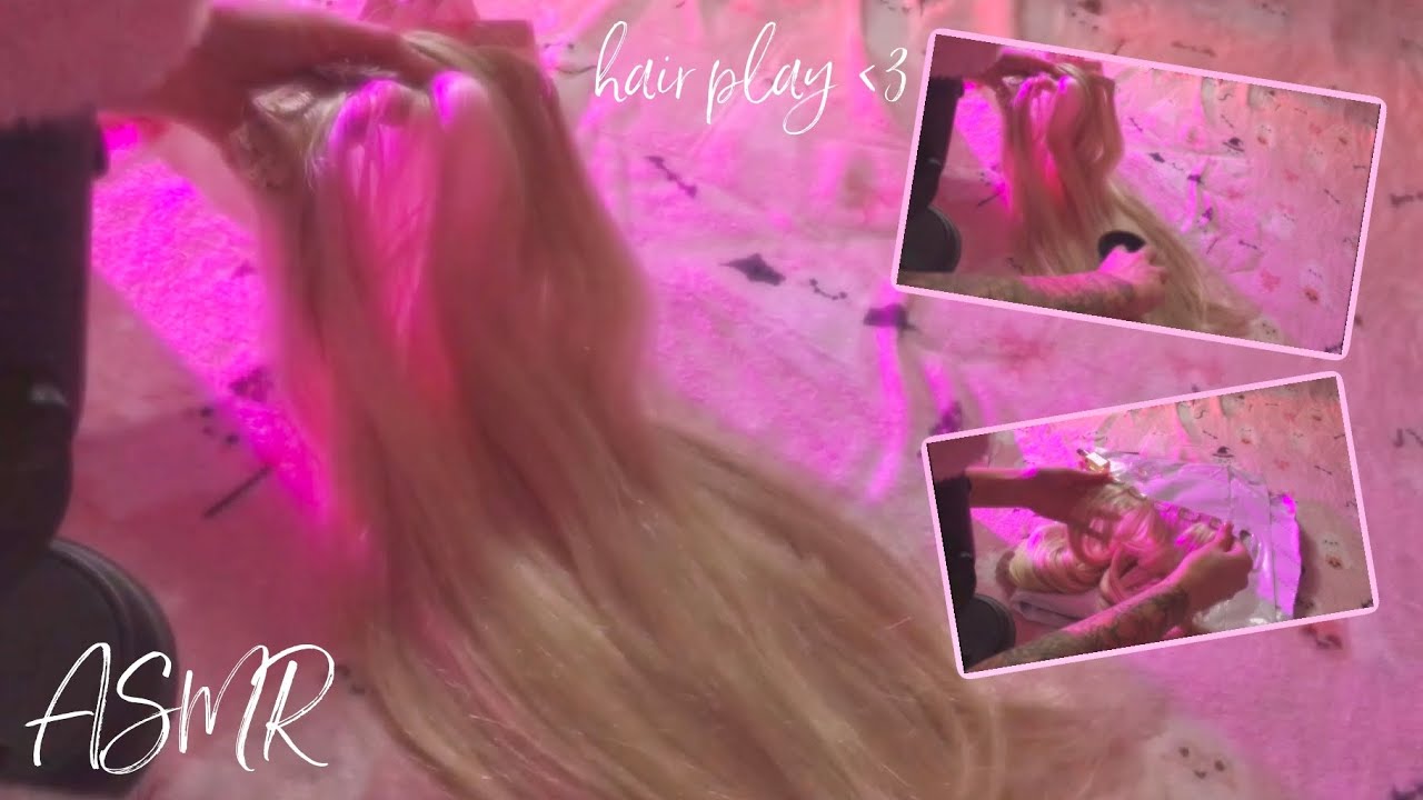 💖💇🏼‍♀️ ASMR FOXYLOCKS HAIR EXTENSIONS UNBOXING & HAIRPLAY | hair brushing, tapping, whispered 💇🏼‍♀️💖