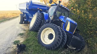 OUT OF CONTROL! - TRACTOR CRASH!
